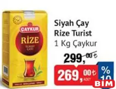 ÇAYKUR SİYAH ÇAY RİZE TURİST 1 KG fiyat ve kampanya bilgisi